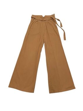 Women’s Loup Tan Self Belt Wide Leg Pants 2010s